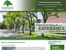 Tablet Screenshot of evergreentreeservice.com